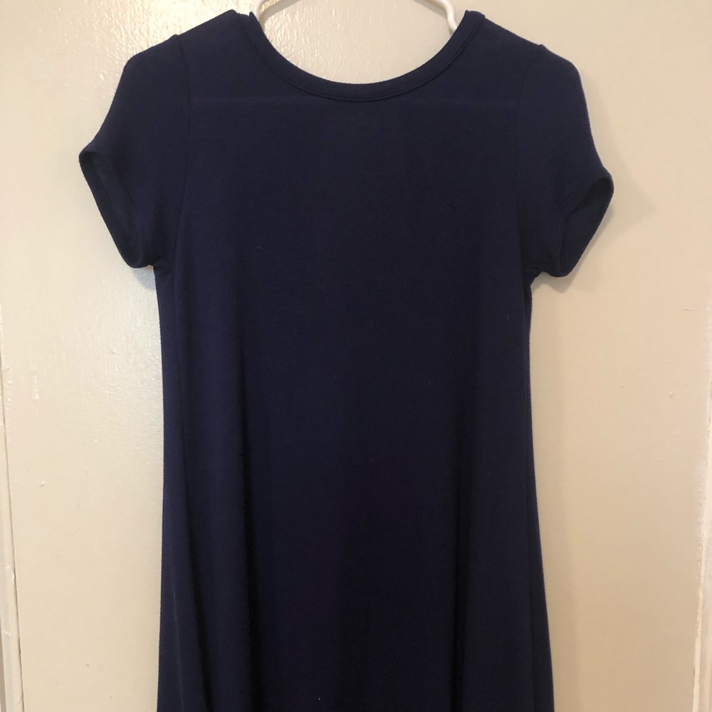 Navy Lulu's T-shirt Skater Dress